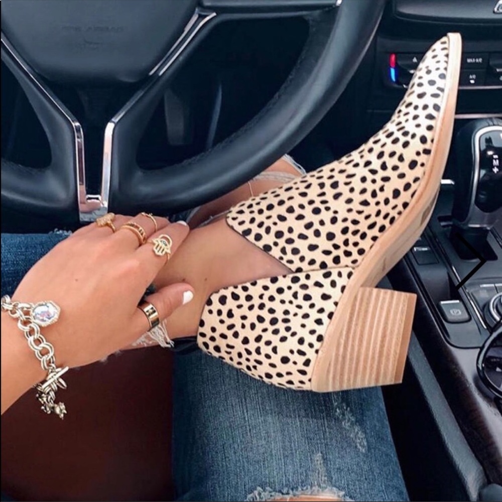 Cupid cheetah ankle booties 8 NWOB